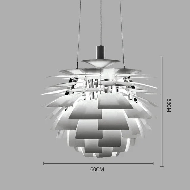 Denmark PH Pinecone Pendant Chandelier Aluminum LED Suspension Lamp