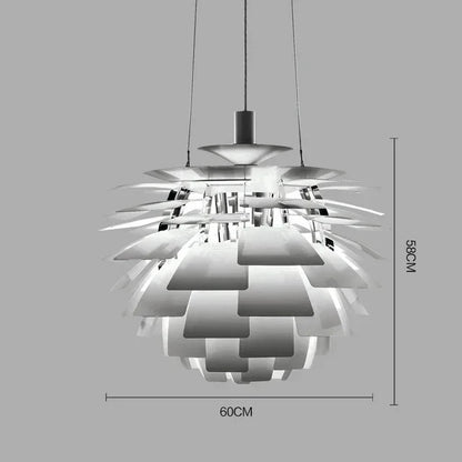 Denmark PH Pinecone Pendant Chandelier Aluminum LED Suspension Lamp