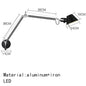 Italian swing arm wall lamp LED Silver Black wall lamp Rotatable Adjustable Reading Lights Decor wall mounted bedside lights