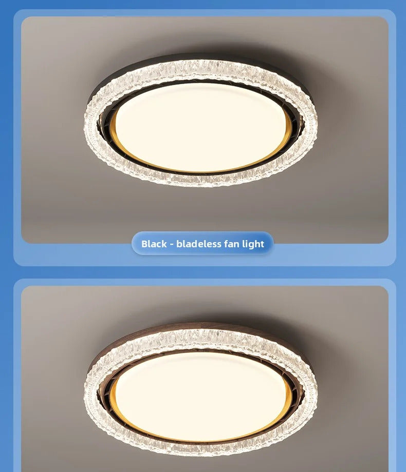 Light Luxury Bladeless Fan Light Modern Minimalist Creative Room Ceiling Light