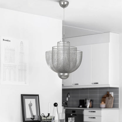 Designer Metal Cage Chandelier Modern Meshmatics Chandelier