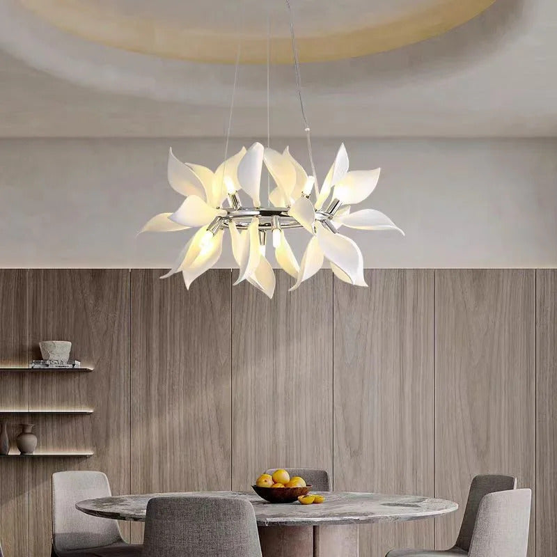 Nordic Petal chandelier Luxury Ceramic Pendant Lamp
