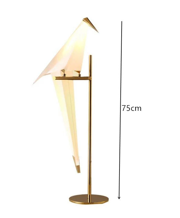 Perch Light Chandeliers designer bird lamps For Restaurant Children's Room paper cranes origami lamp bedroom room Swing light