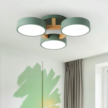 Modern Ceiling Lamp Bedroom Minimalist Wood Home Decor Lighting Fixtures