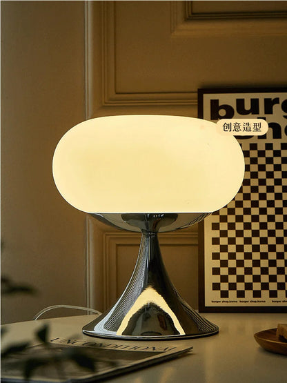 Designer Art Creative Table Lamp Bauhaus Warm Living Room Bedside Lamp LED Table Lamp Glass Decorative Study Reading Desk light