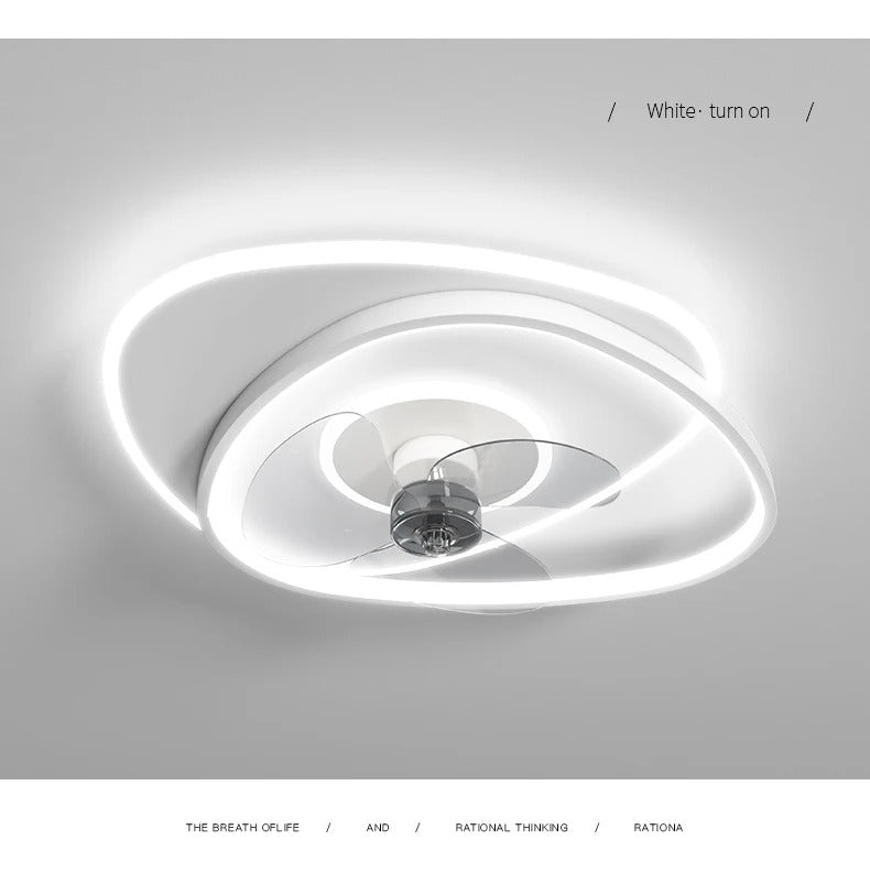 Electric Fan Light Modern LED Ceiling Lamp Living Room Light