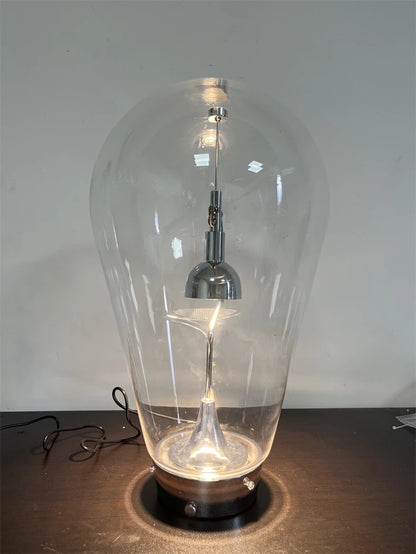 Italian Vintage Dimmable Table Lamp Rotary Glass Desk Light