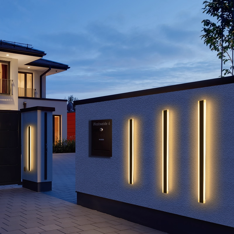 Outdoor Wall Lamps Waterproof Line Minimalist wall Lights Long Strip IP65 Wall Lights