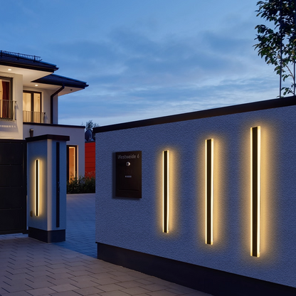 Outdoor Wall Lamps Waterproof Line Minimalist wall Lights Long Strip IP65 Wall Lights