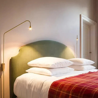 Minimalist Bedroom Bedside Floor Lamp Designer Gold Standing Light