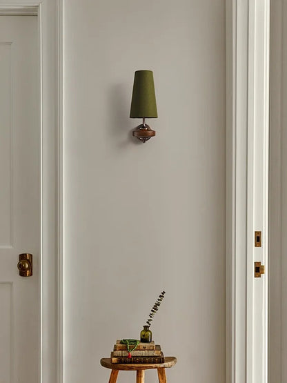 French Vintage Solid Wood Wall Lamp Luxury Retro Bedside sconce light