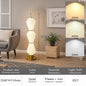 Modern Long Floor Lamp Nordic Minimalist Cream Lampshade Iron Base standing lights