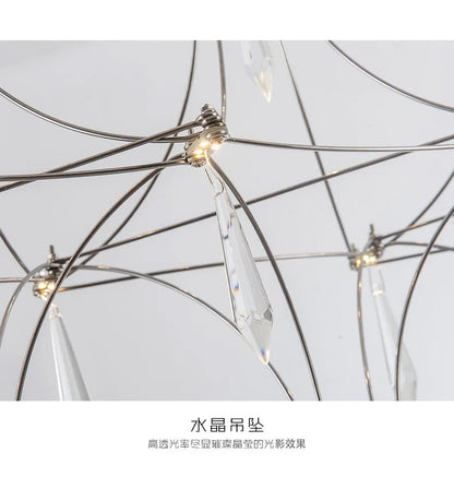 Modern Restaurant Strip Chandelier Luxury Lobby Front Desk Hanging Lamp