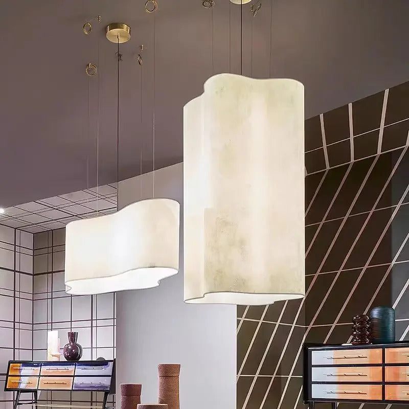 Nuvola Cloud Pendant Lamp Creative LED Fabric Hanging Chandelier
