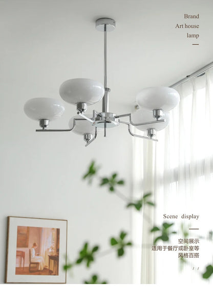 Bauhaus modern French bedroom study living room chandelier designer Northern European retro lamp