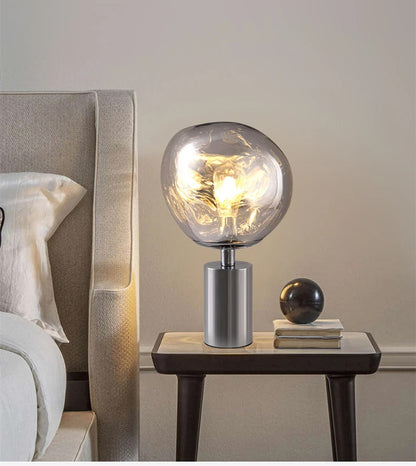 Modern Lava Lampshade LED Table Lamp Bedroom Living Room Restaurant Ambient Desk Lamp Creative Home Decoration Gifts Night Light