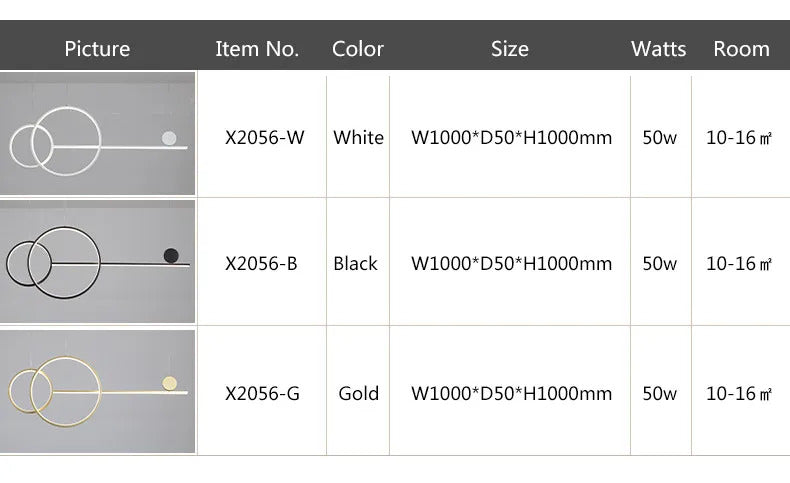 Ring chandelier for Dining room Kitchen island chandelier