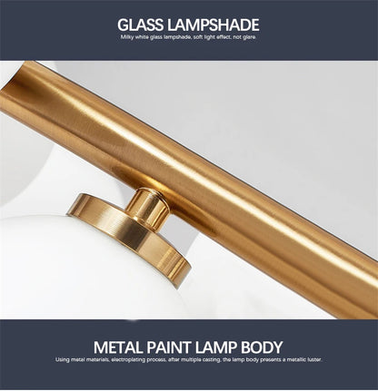 Nordic Round chandelier Glass Ball Chandeliers Living room ring scandinavian lamp fixtures