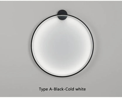 Nordic Minimalist Circle Background LED Wall Lamp Modern sofa background wall lights