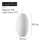 Japanese pendant light white design minimalist lamp Silk Cloth Light