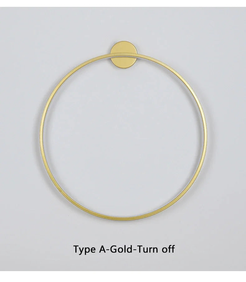 Nordic Minimalist Circle Background LED Wall Lamp Modern sofa background wall lights