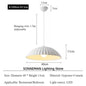 French Gypsum Pendant Light Nordic Designer Restaurant Chandelier