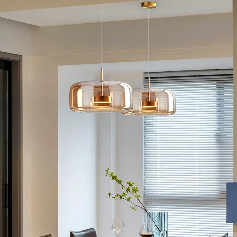 Modern Glass Pendant Lamp Led Chandeliers Ceiling Pendant Lamp Indoor Lighting