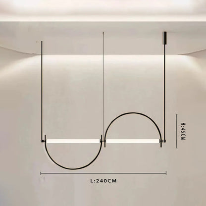 Living Room Minimalist Pendant Light Modern Designer Art LED Lamp Bedroom Study Dining Room Bar Counter Minimalist Indoor Light