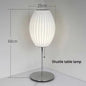 Nordic minimalist milk white wall lamp Danish designer Hand Woven Silk table light