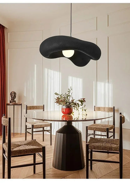 Nordic cream style restaurant chandelier simple bedroom living room dining table lamp wabi-sabi style Hanging lamp fixtures