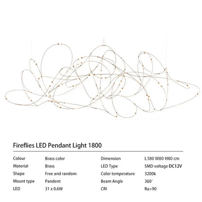 Moooi Flock firefly chandelier luxury hanging dining room lights