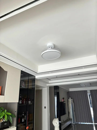 Ceiling Fan With Light Modern Remote Smart Invisible Ceiling Fan Bedroom Lamp