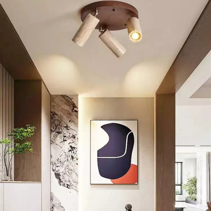 Yellow Travertine ceiling light decoration hallway ceiling light