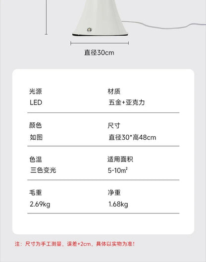 Italy Designer Wrought Iron LED Table Lamps White Petal Glass Lampshade Bauhaus Living Room Bedroom Restaurant Office Desk Light