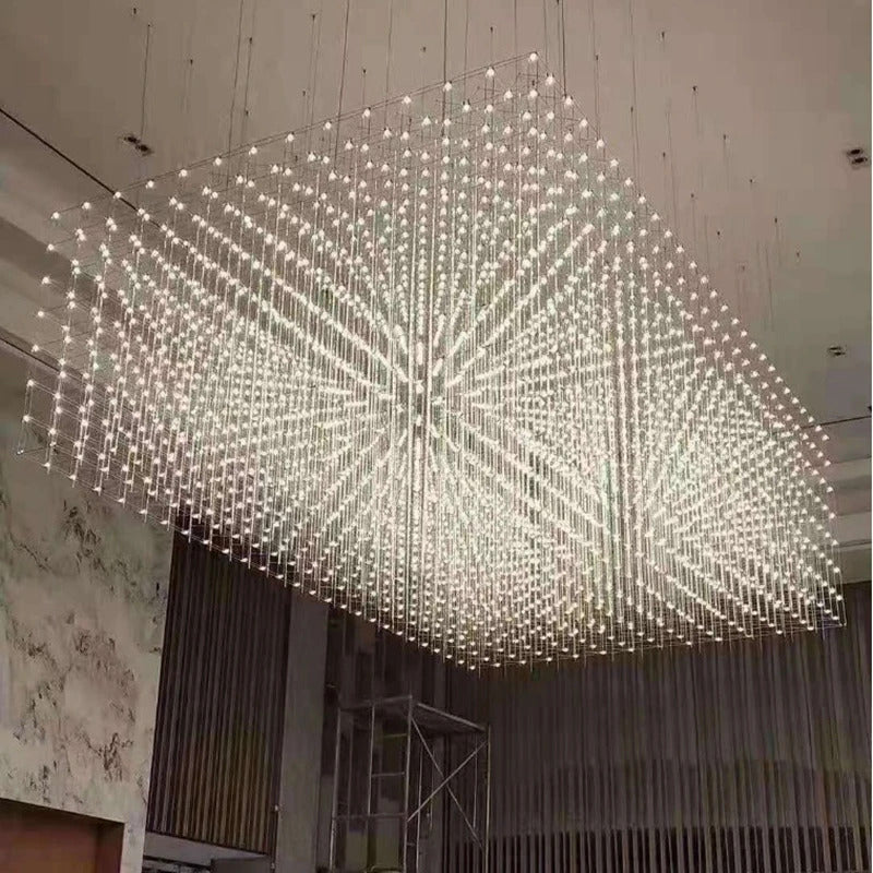 Modern Luxury Rectangular Chandelier LED Firefly Chandelier