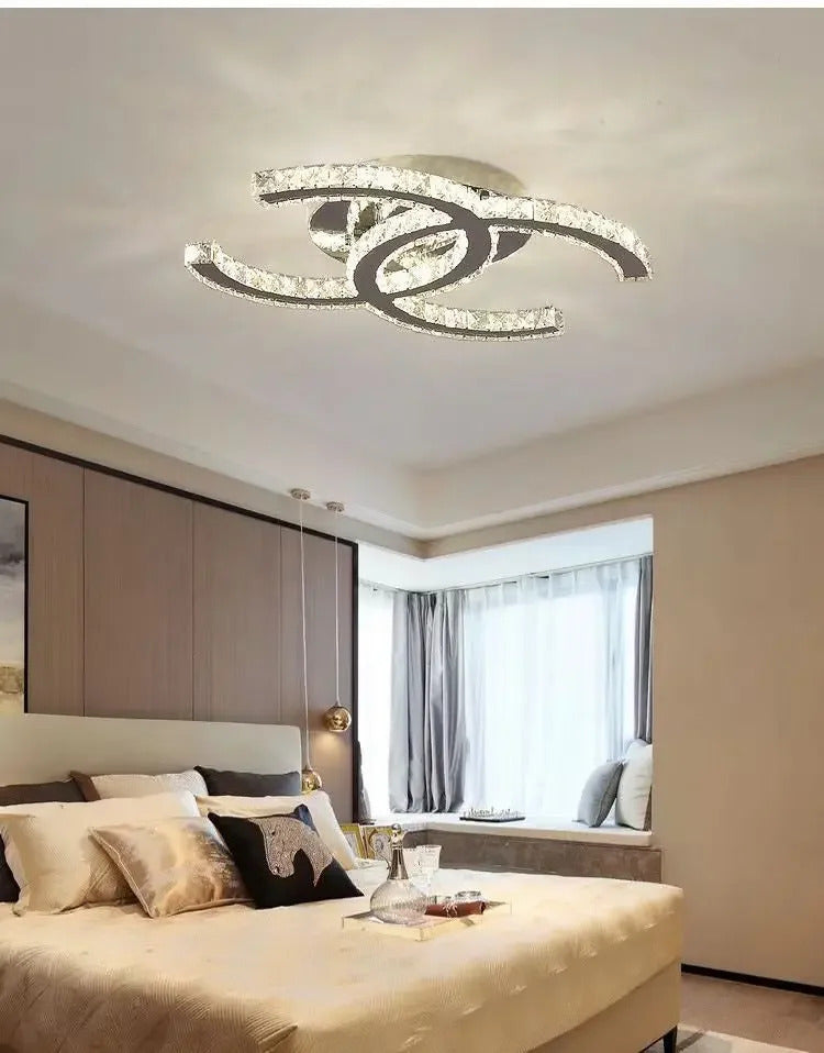 Modern Crystal Chandelier Simple Dining Room Chandelier Home Decoration hanging light fixtures