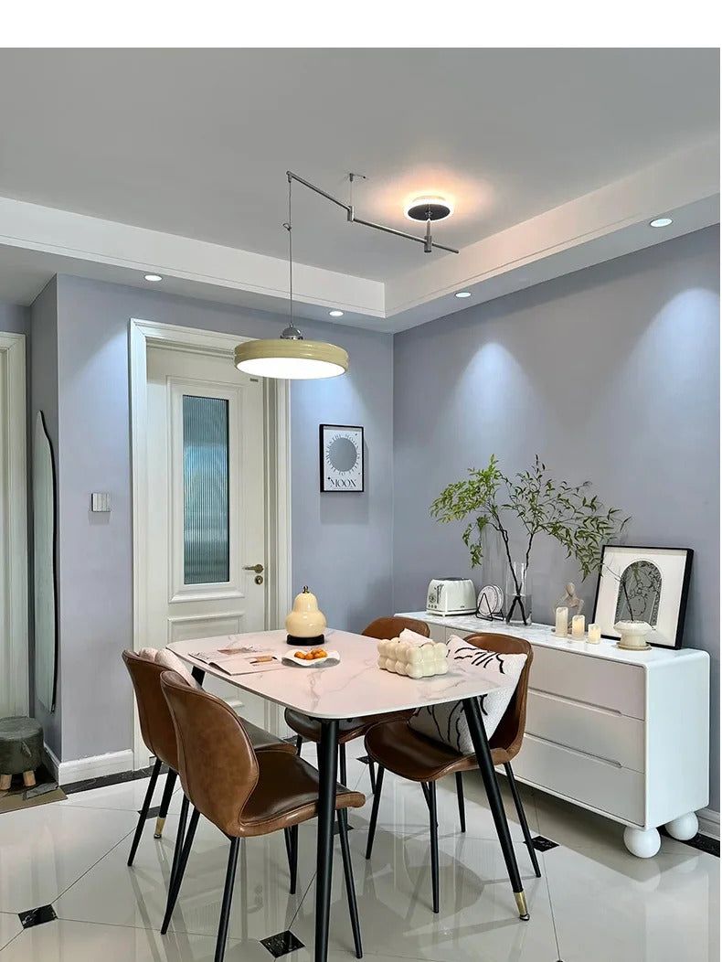 Dining table light modern chandelier Round Reading Desk Light